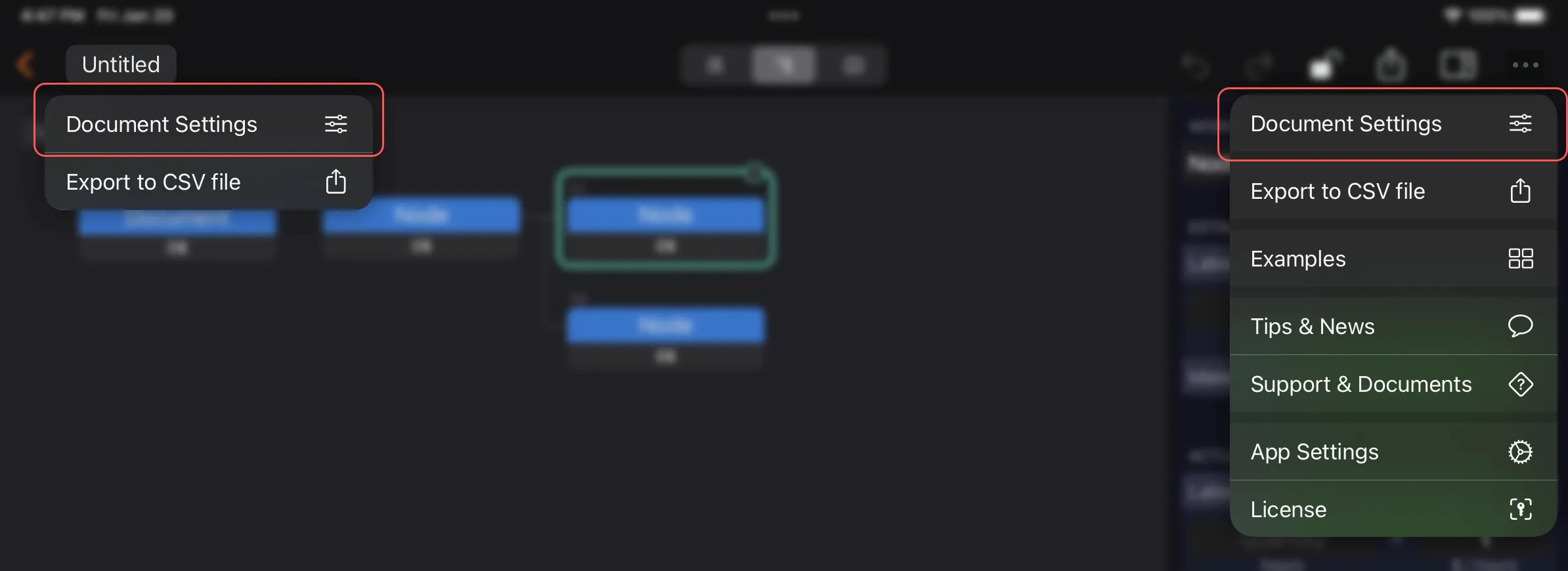 Settings Menu
