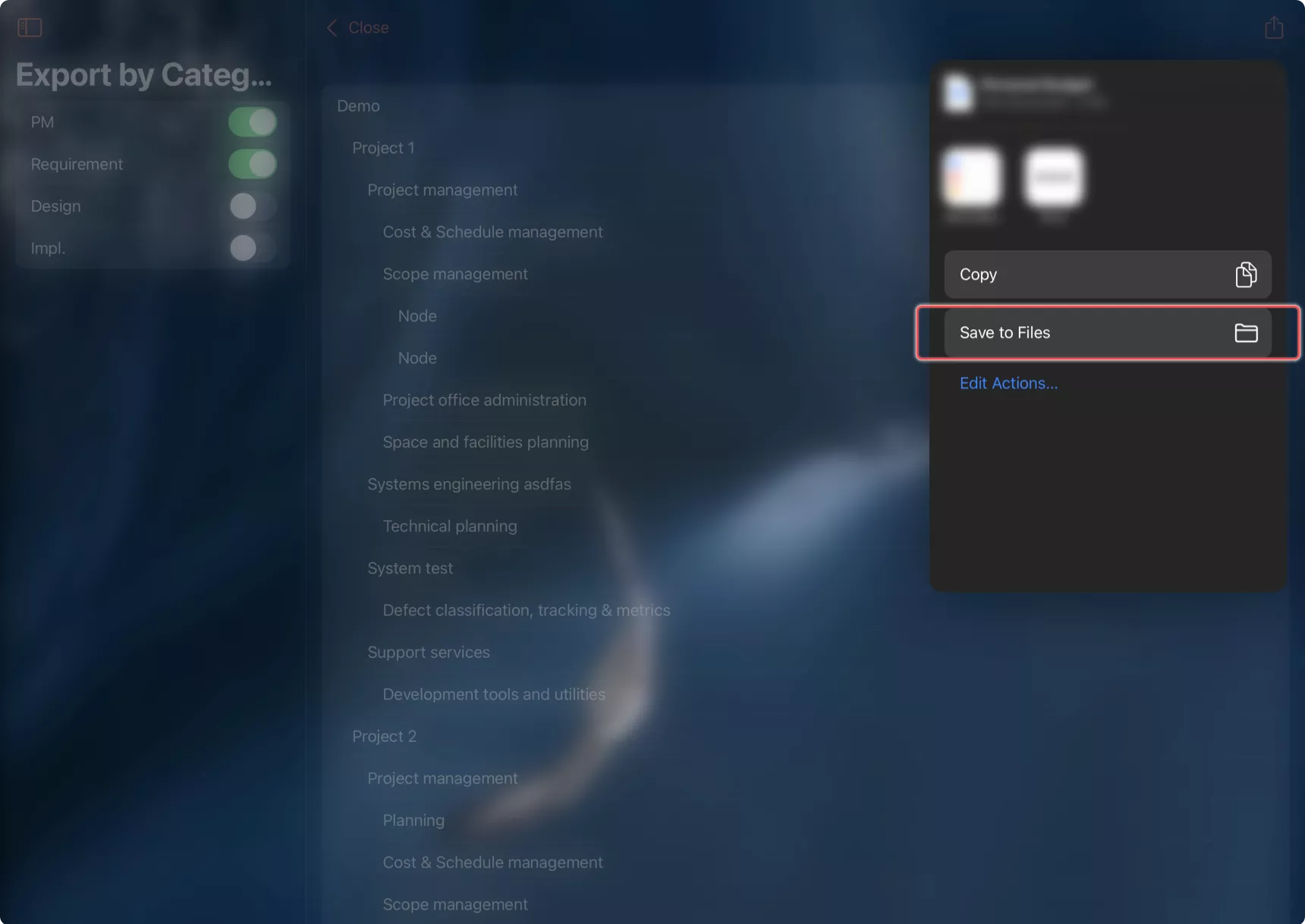 Save output file