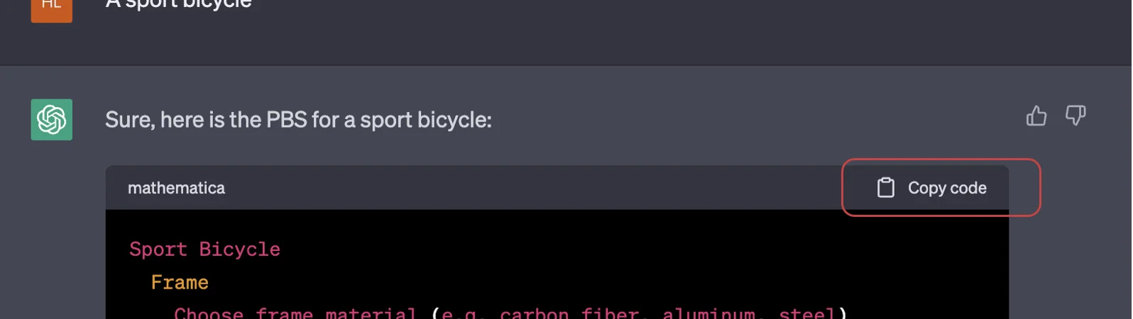 Copy code