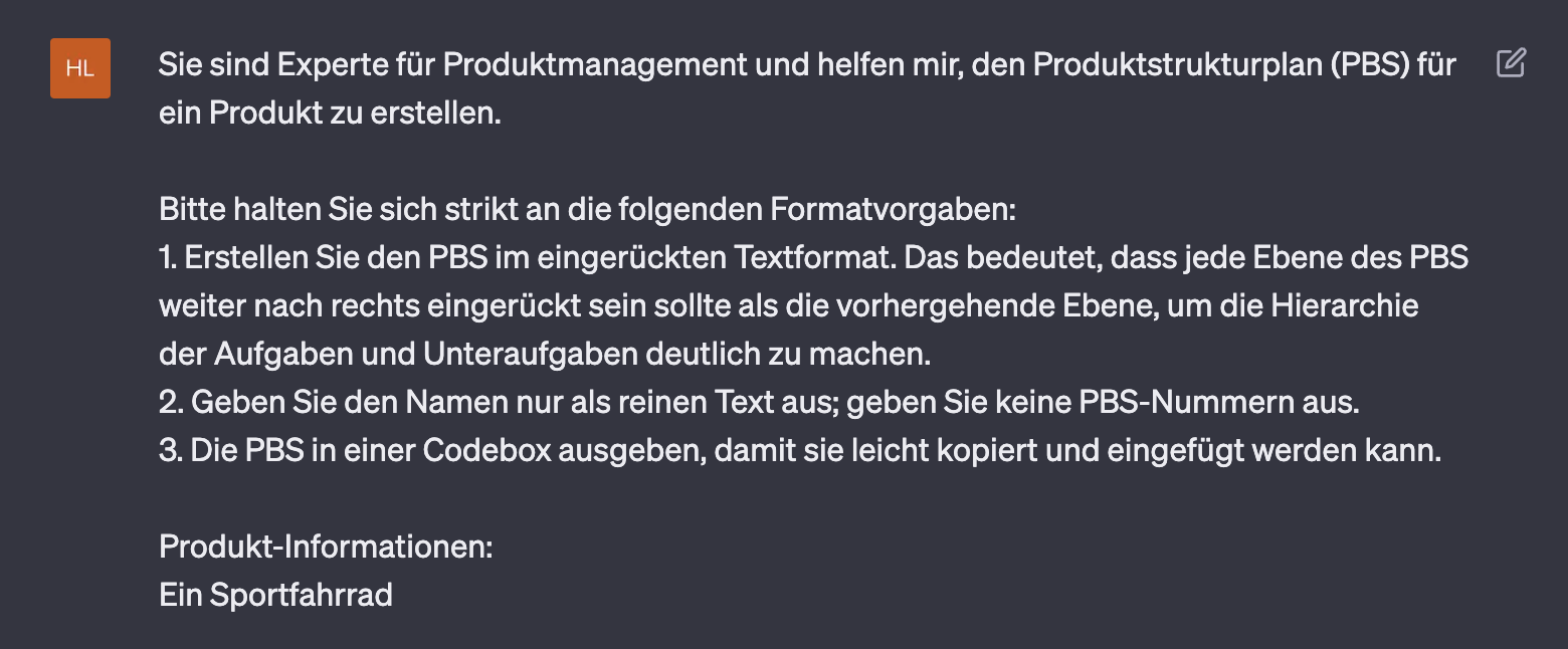 PBS Erster Prompt