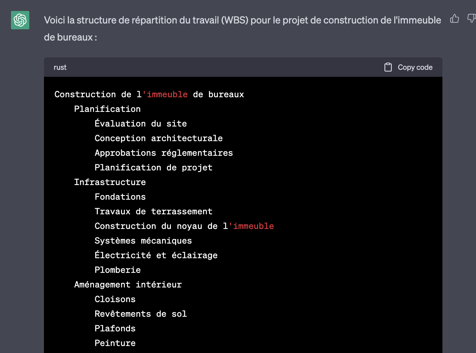 WBS Project Prompt